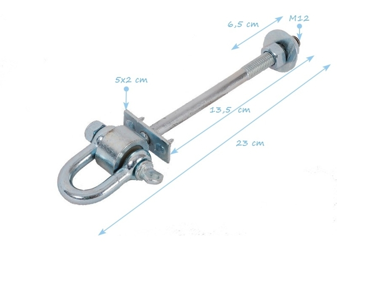 Zestaw łączników do huśtawki 4 szt. M12 140mm
