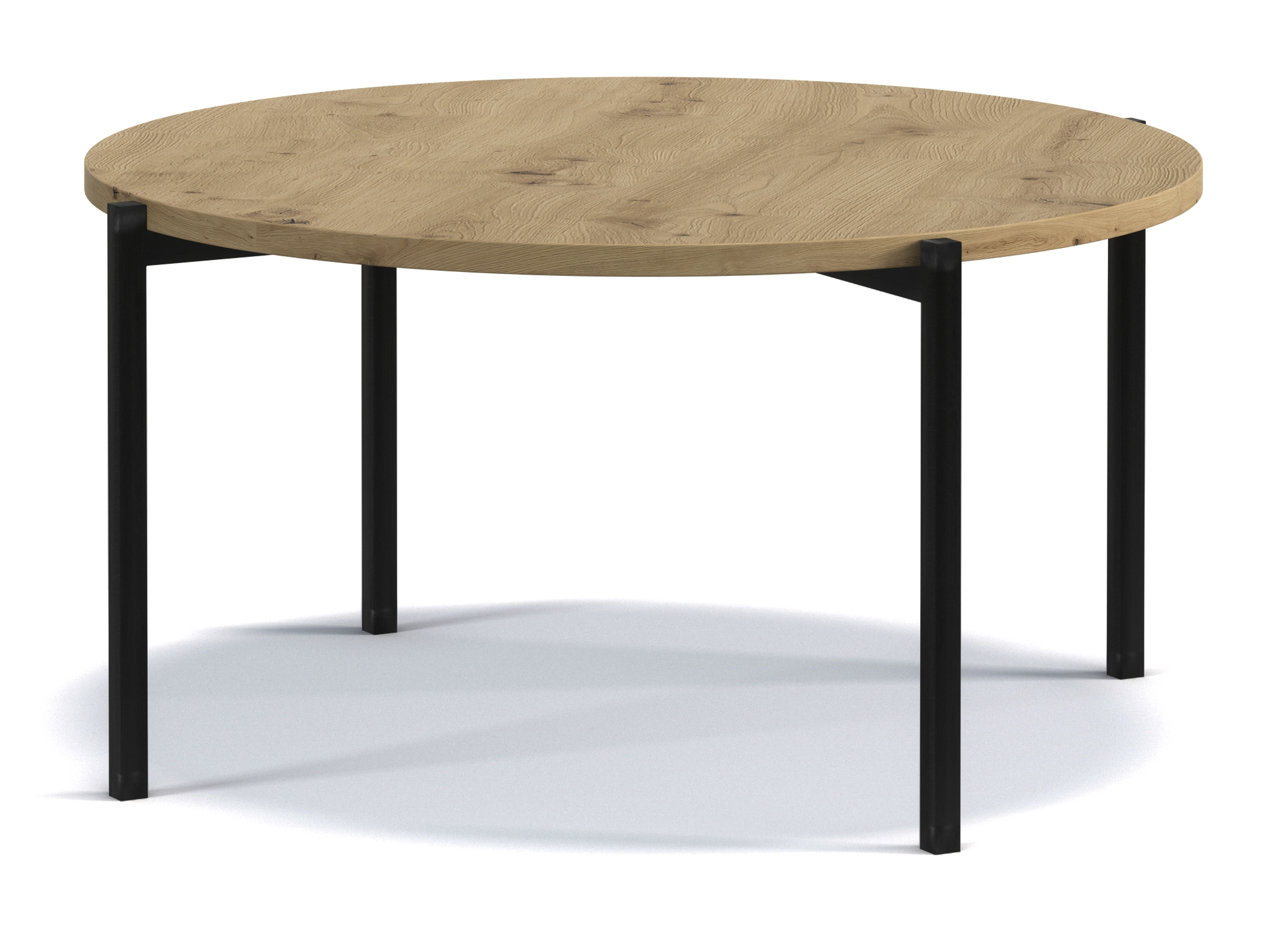 Kaffeetisch Kortala rund 80 cm Artisan-Eiche niedrig