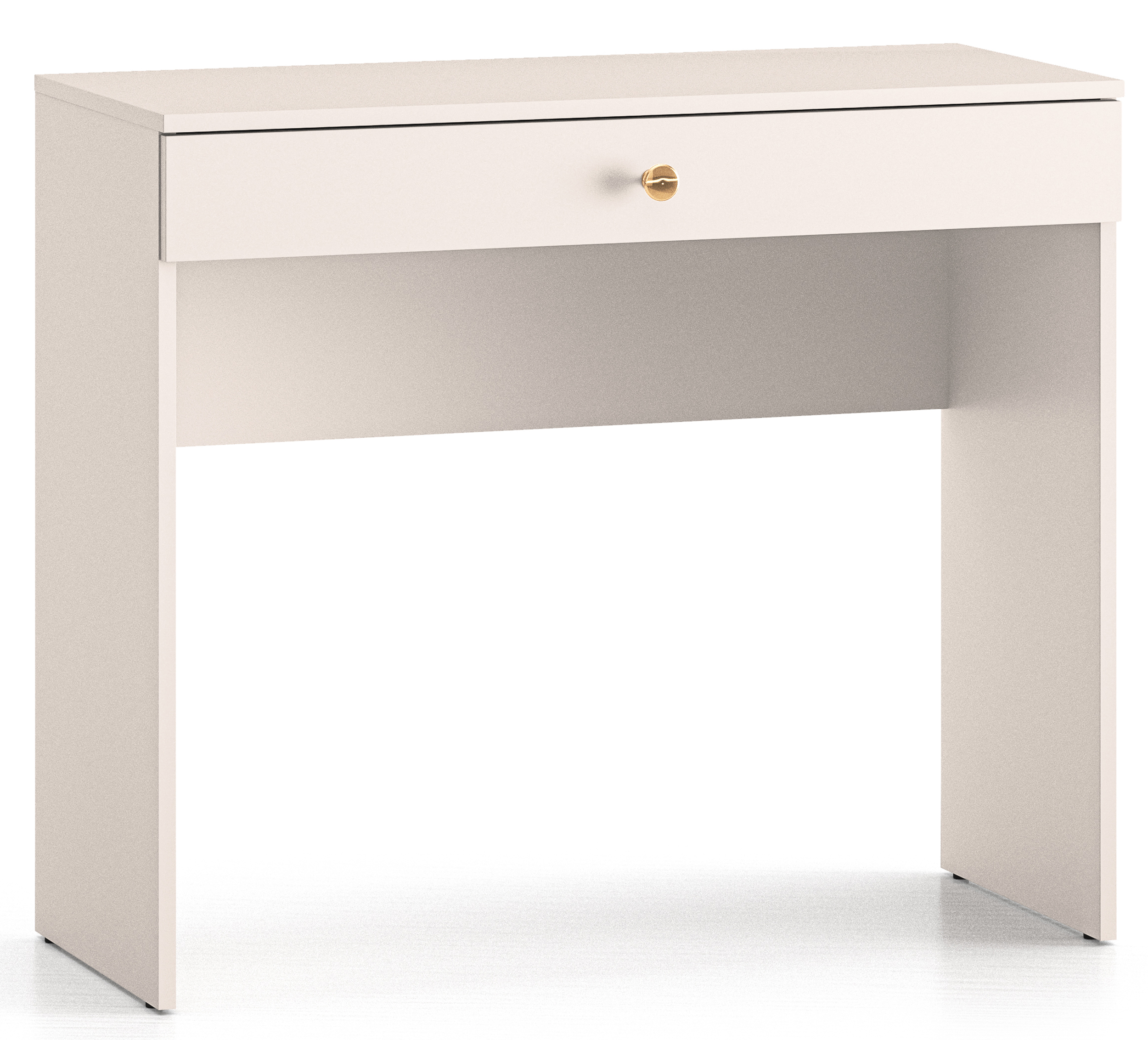 Schminktisch Selgin mit Schublade 100 cm grau-beige