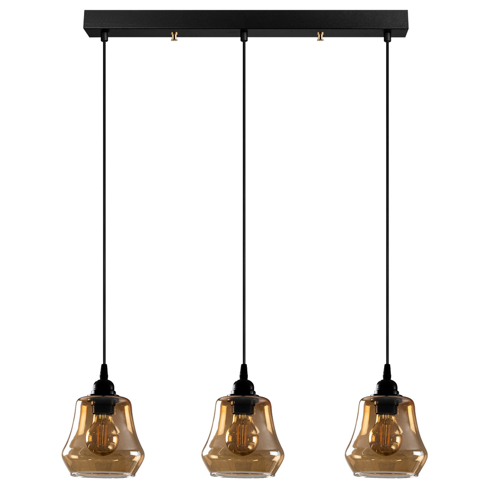 Lampa sufitowa Djon x3 dzwon 65 cm