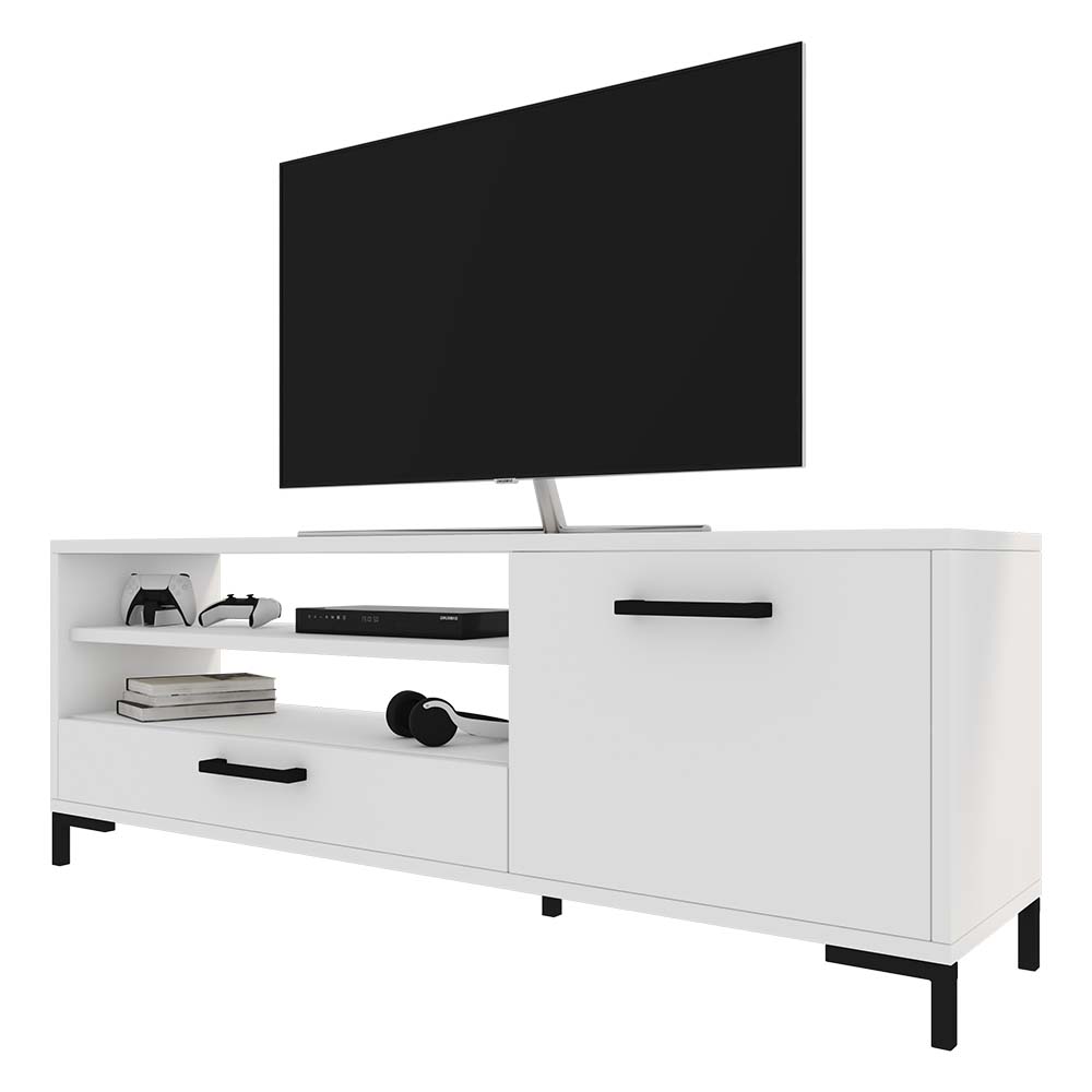 TV-Lowboard CASCATE weiß 139 cm breit