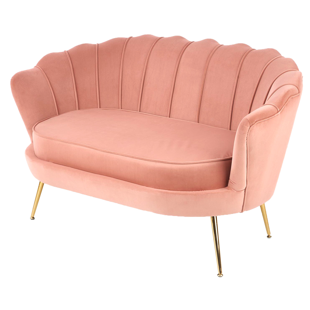 Sofa PIADELIVA rosa Zweisitzer