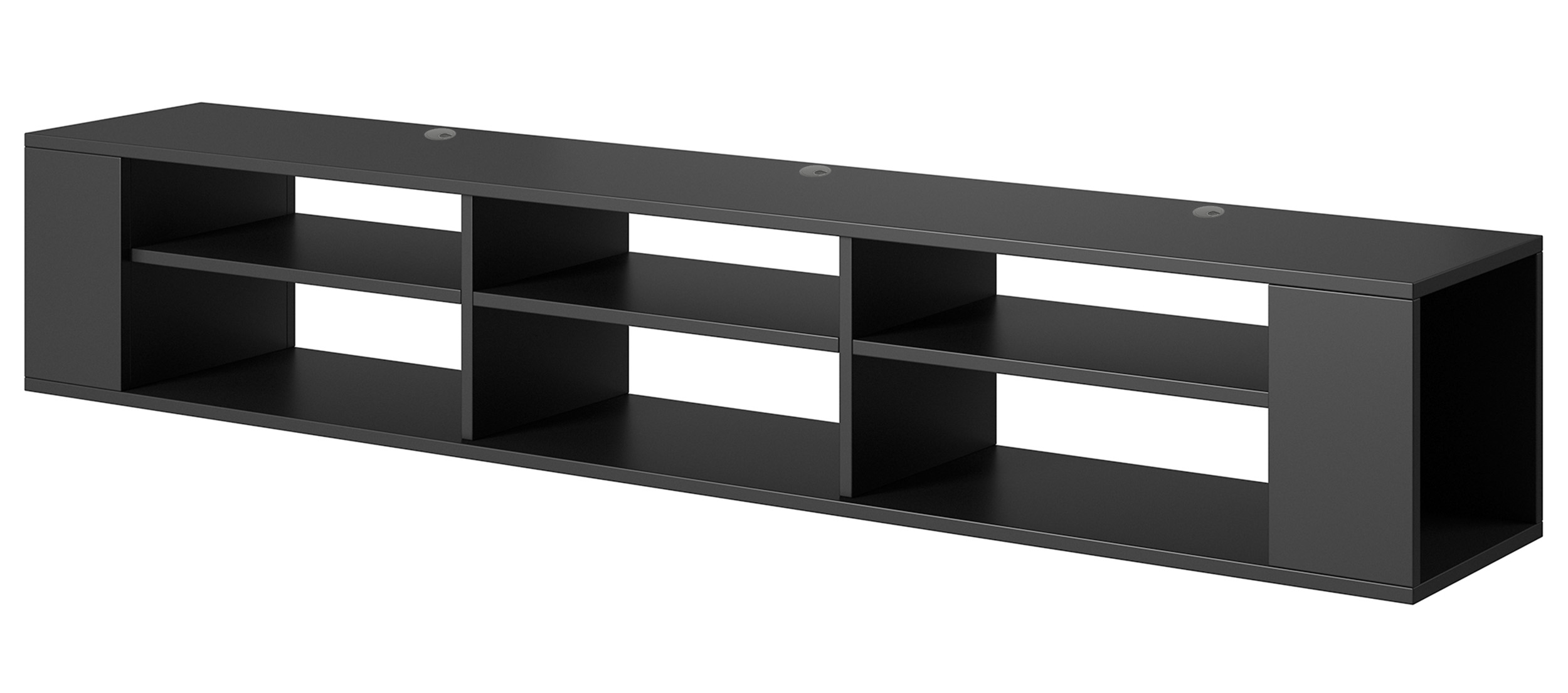 TV-Schrank Wall 175 cm Schwarz