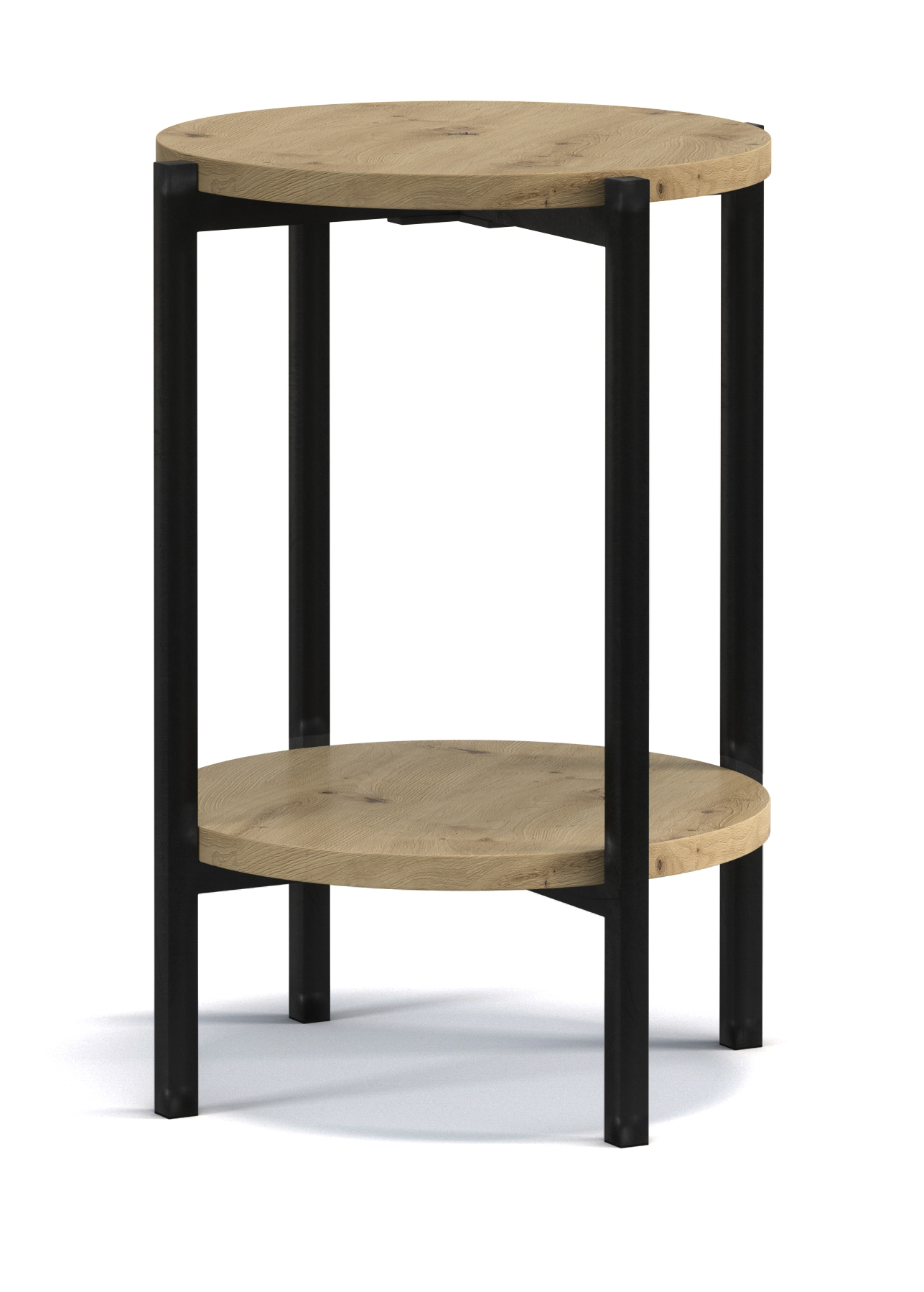 Kaffeetisch Kortala rund 40 cm Artisan-Eiche hoch