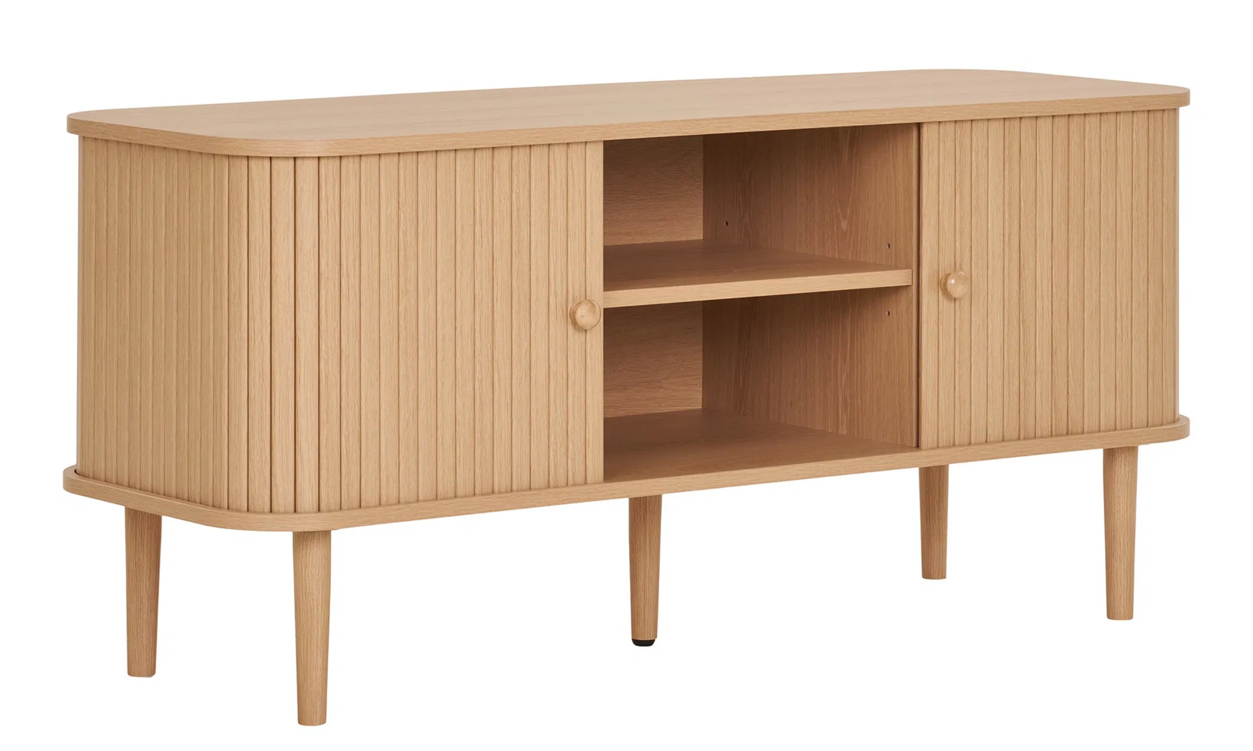 RTV-Sideboard Nikko 113 cm hellbraun Lamellen