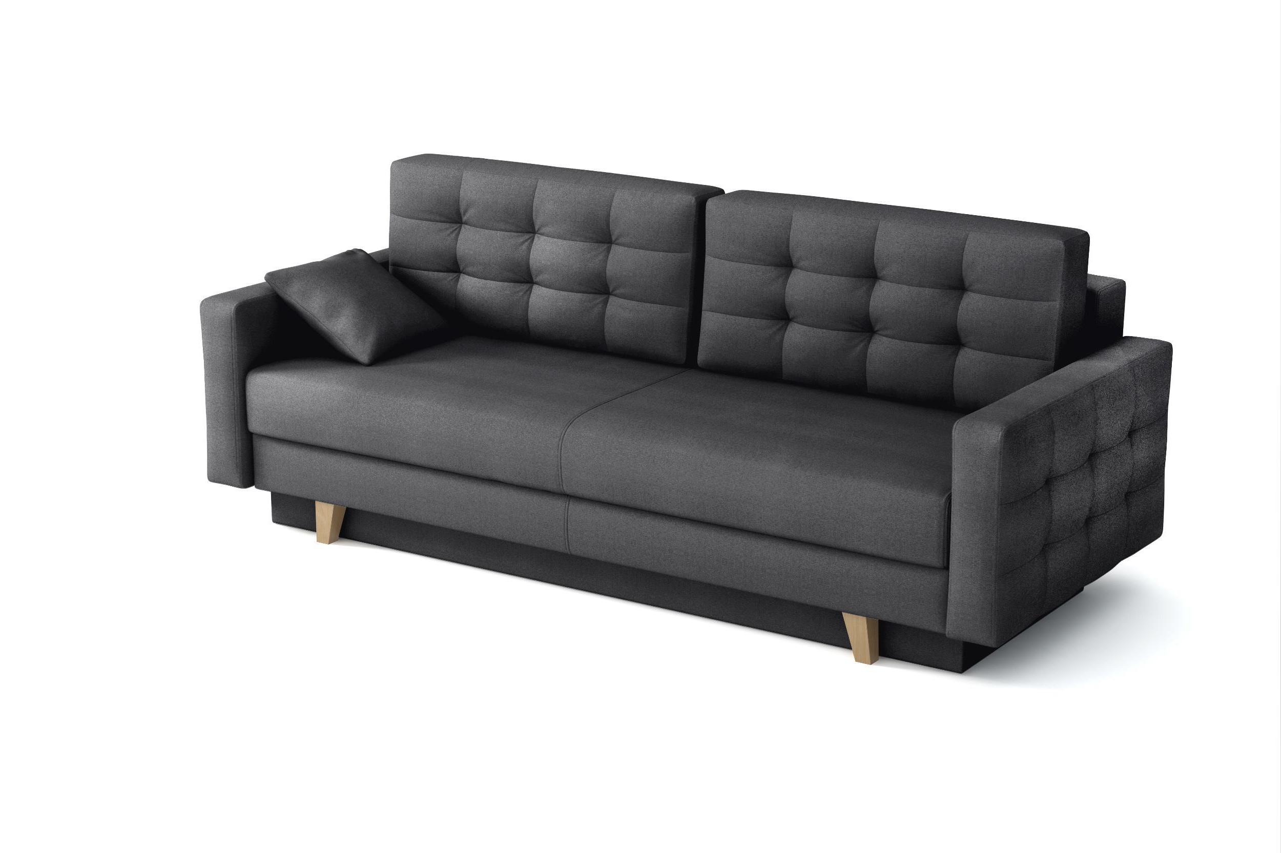 Sofa VERAT mit Veloursbezug in Grau