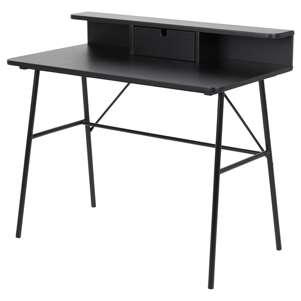 Schreibtisch BROVA schwarz mit Schublade
