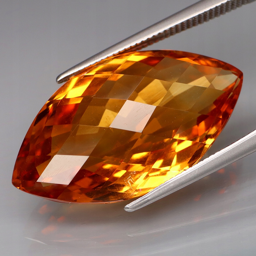 Cytryn Naturalny Duża Piękna Markiza 16,53ct Brazylia - video - GKW2219