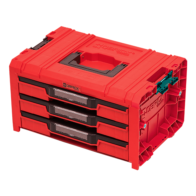 Qbrick System Pro Drawer 3 Toolbox Expert Red Ultra HD