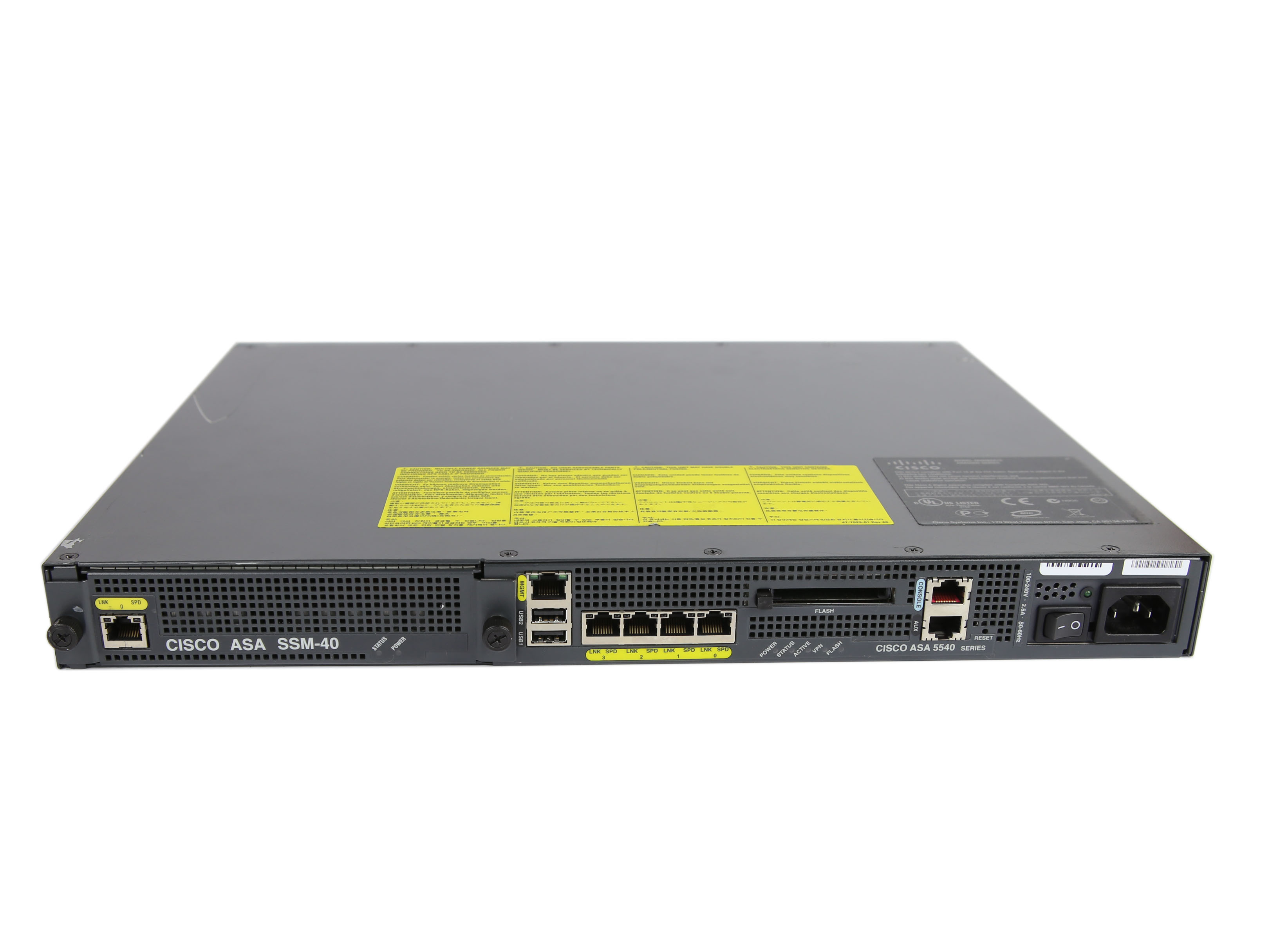 VPN ASA5540 ASA-SSM-40 V01 Cisco ASA 5540 4Ports 1000Mbits And ASA-SSM-40 Module Managed