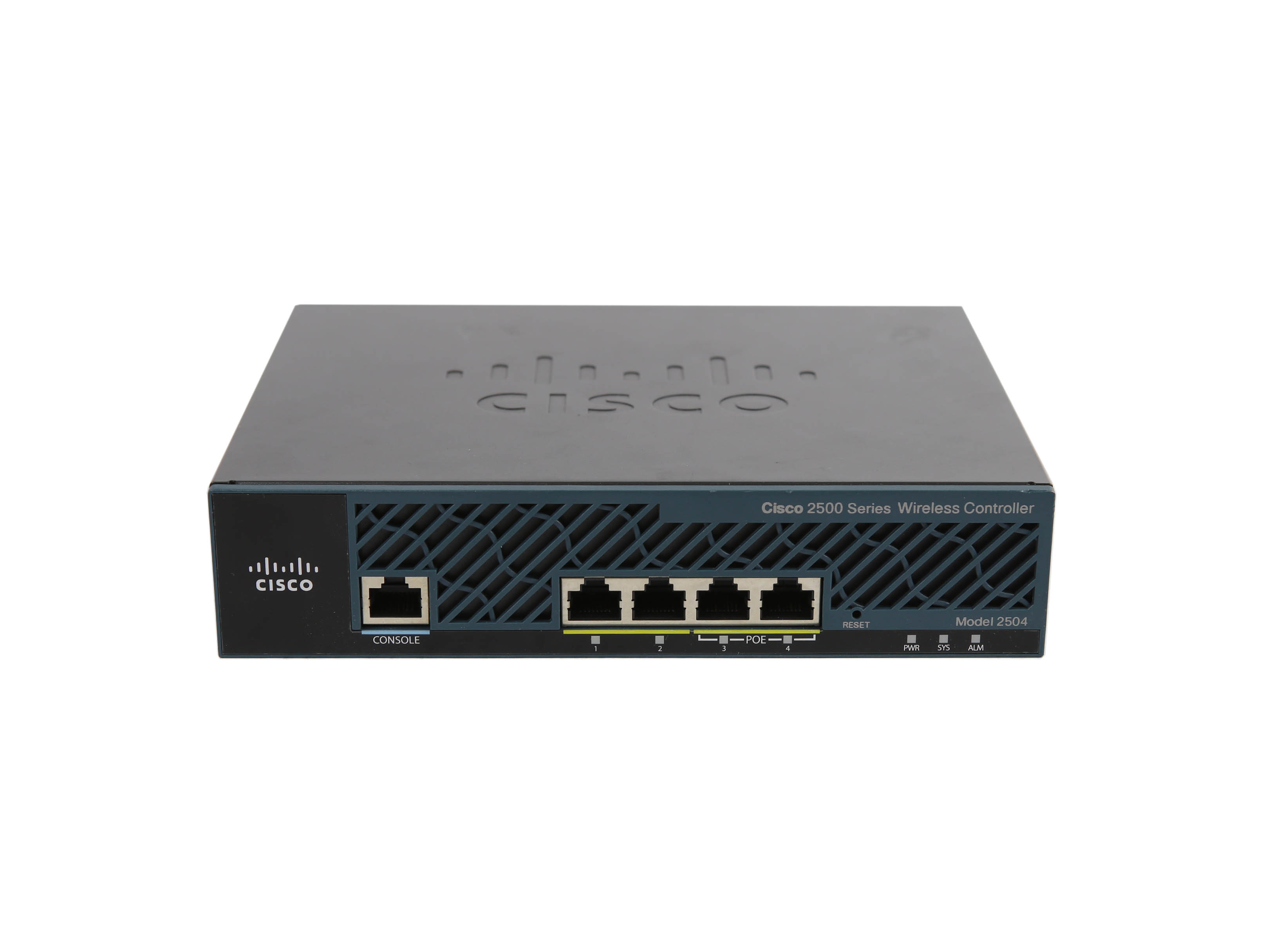 Wireless AIR-CT2504-K9 V03 15AP NO AC Cisco 2500 Series Wireless Controller 4Ports 1000Mbit (2Ports PoE) Without External Power Supply 15AP Managed