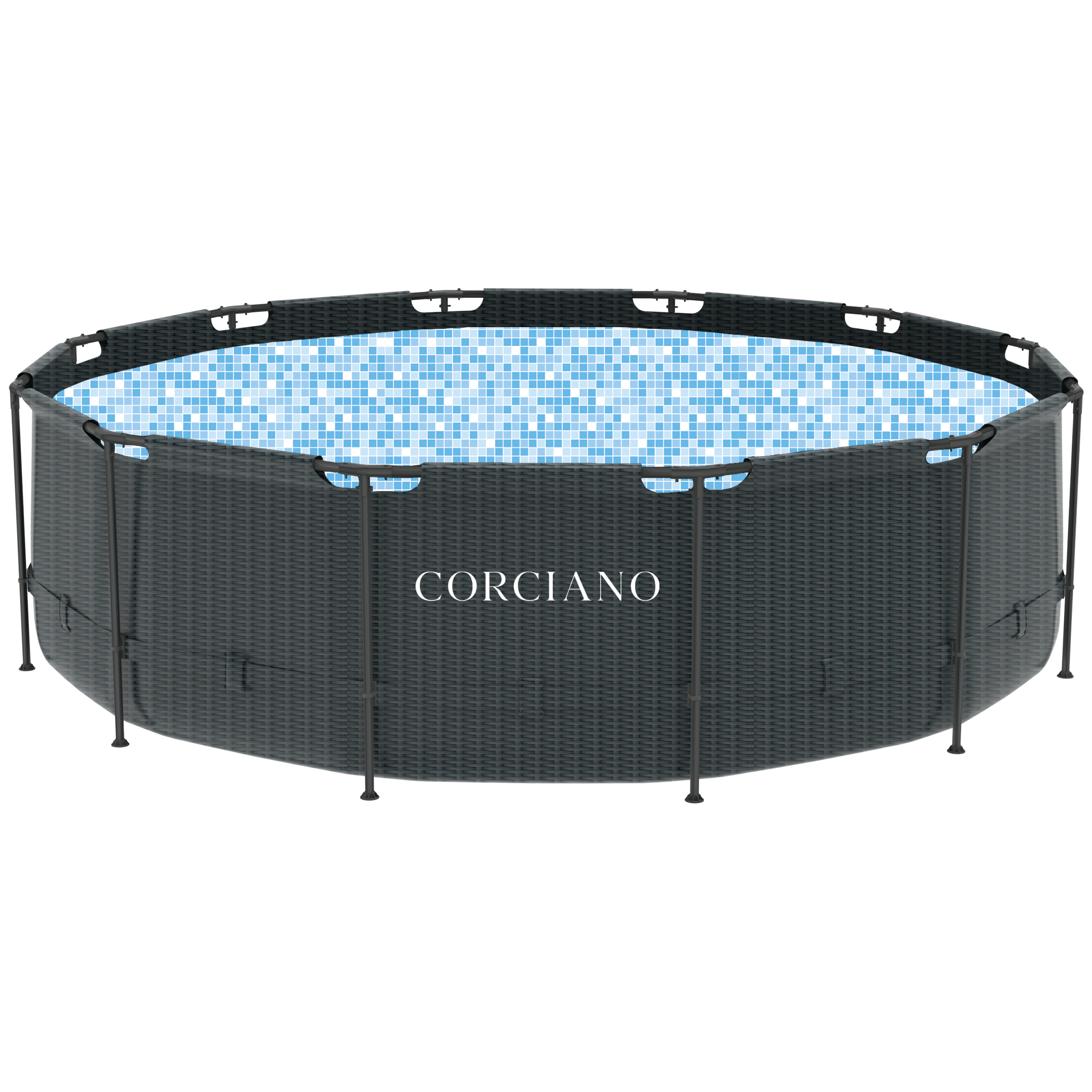 Basen Ogrodowy 457 x 122 cm Stelażowy Corciano Plus