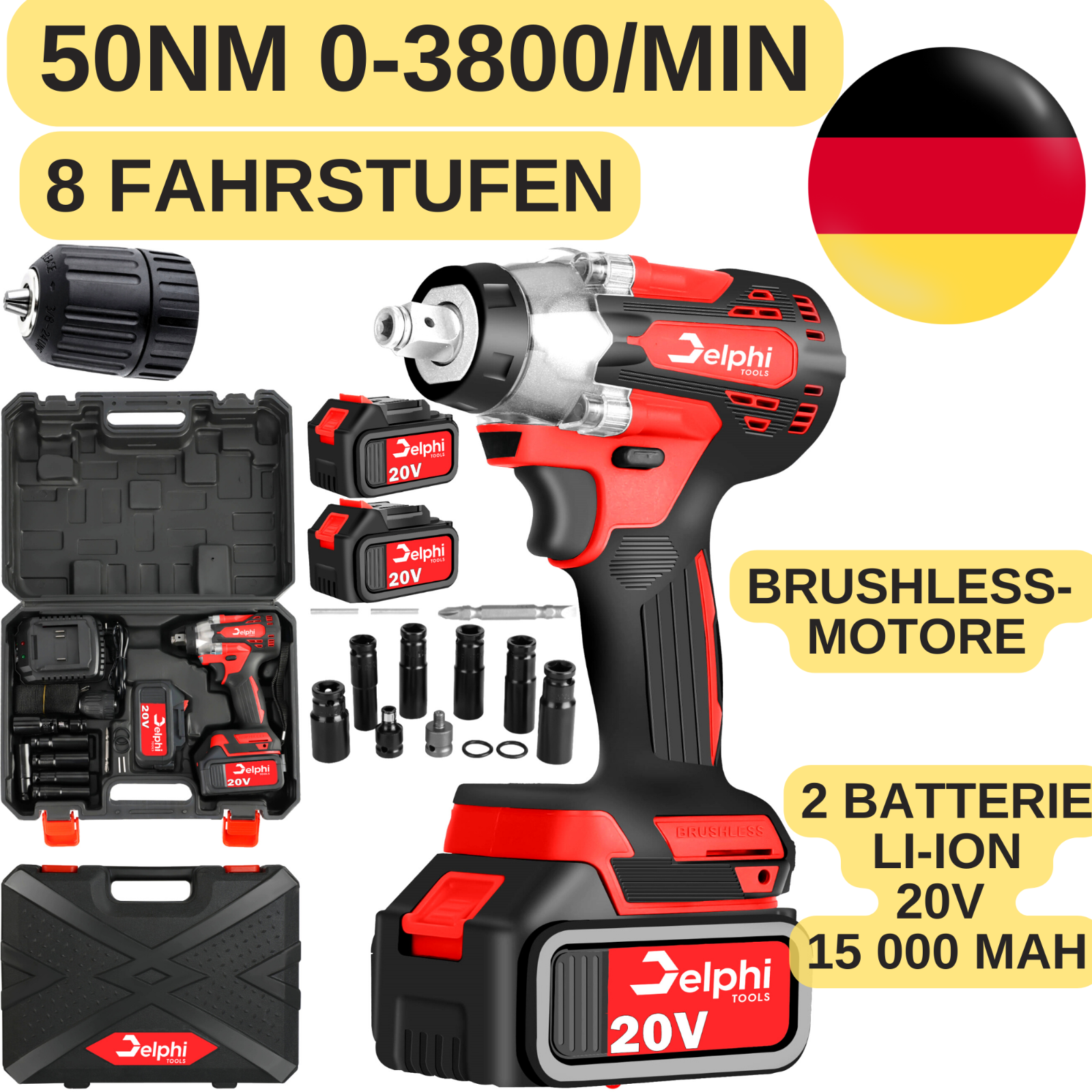 350Nm Akku-Ratsche Schlagschrauber bürstenloser Schrauber 20V 2xAKKU Akkuschraub 350Nm Akku-Ratsche Schlagschrauber bürstenloser Schrauber 20V 2xAKKU Akkuschraub