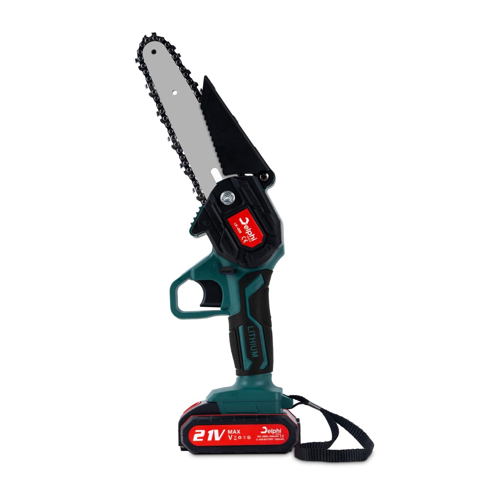 100W Akku-Kettensäge 6 Zoll Mini Elektro-Handkettensäge mit 2 Batterien Delphi (6) 100W Akku-Kettensäge 6 Zoll Mini Elektro-Handkettensäge mit 2 Batterien Delphi (6)