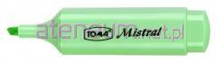 Zakreślacz Mistral Pastel zielony (10szt) TOMA
