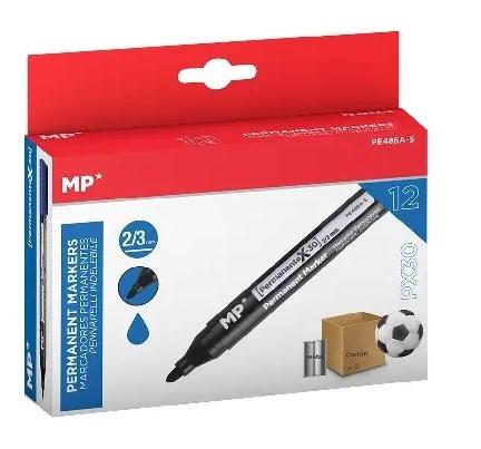 Marker permanentny 2,0/3,0mm niebieski (12szt)