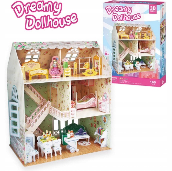 Puzzle 3D Dreamy Domek dla lalek (3)