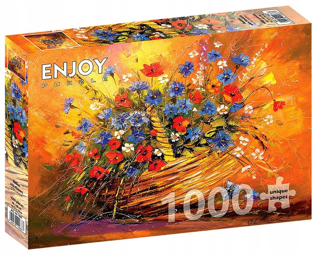 Puzzle 1000 Kosz z kwiatami (1)