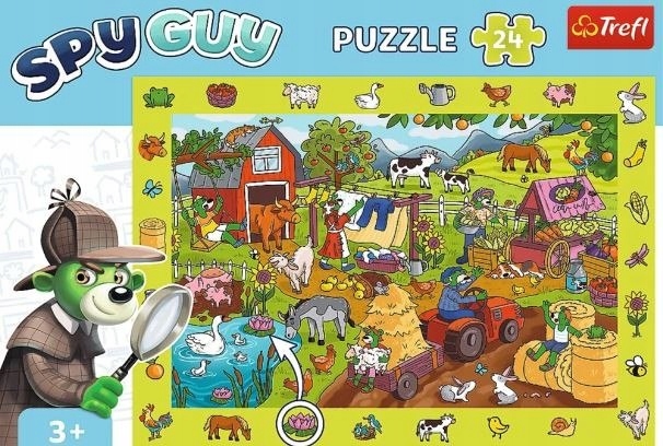 Puzzle 24 Obserwacyjne - Spy Guy Farma TREFL (3)
