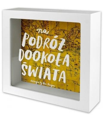 SKARBONKA 18x18 cm - Na podróż dookoła świata