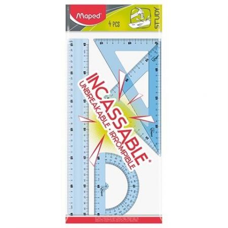 ZESTAW GEOMETRYCZNY - elastyczny niebieski MAPED