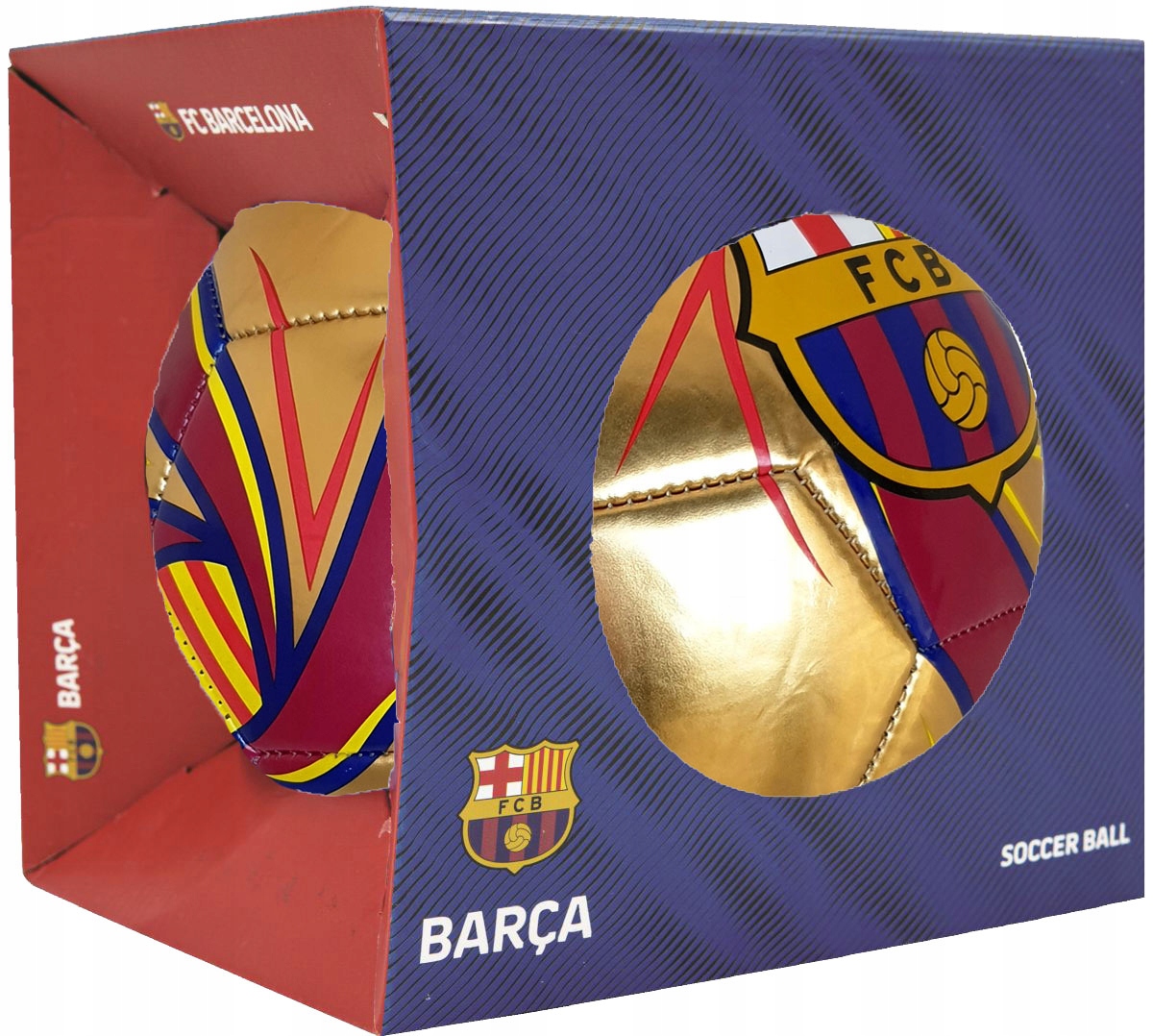 Piłka nożna FC Barcelona Star Gold size 5 (4)