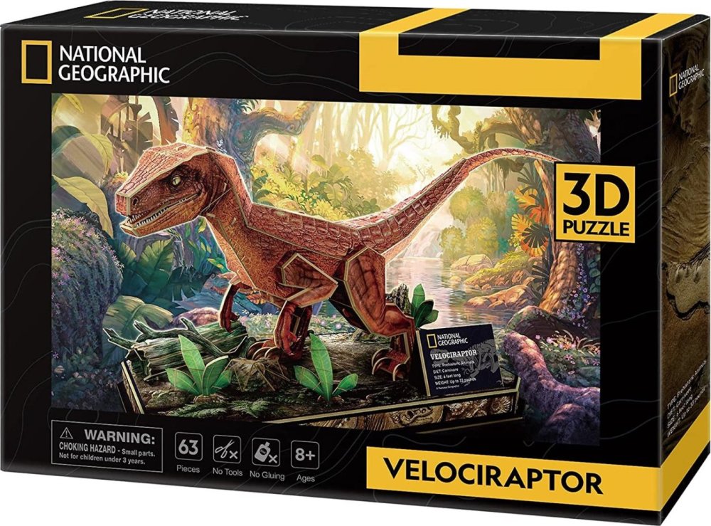 Puzzle 3D Welociraptor National Geographic (4)