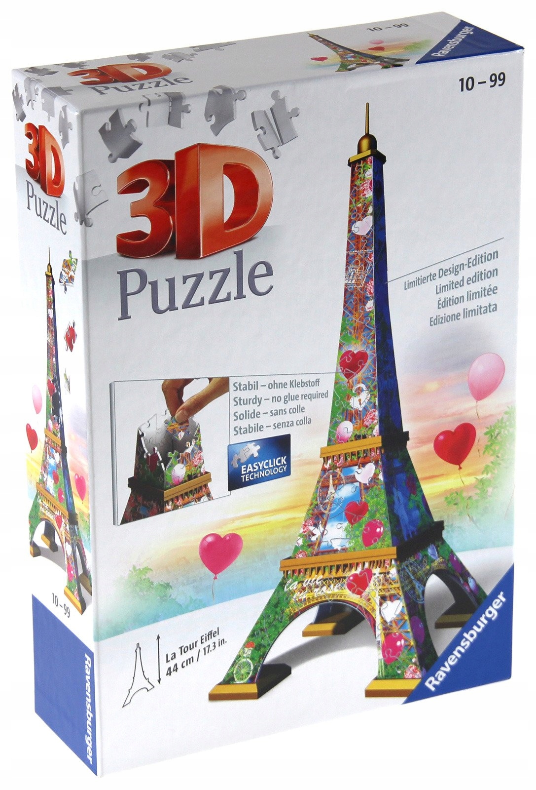 PUZZLE 3D 216 EL - Wieża Eifla LOVE RAVENSBURGER (1)