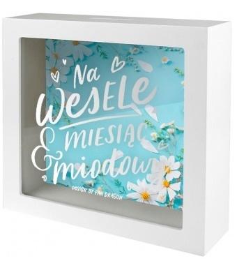 SKARBONKA 18x18 cm - Na wesele i miesiąc miodowy