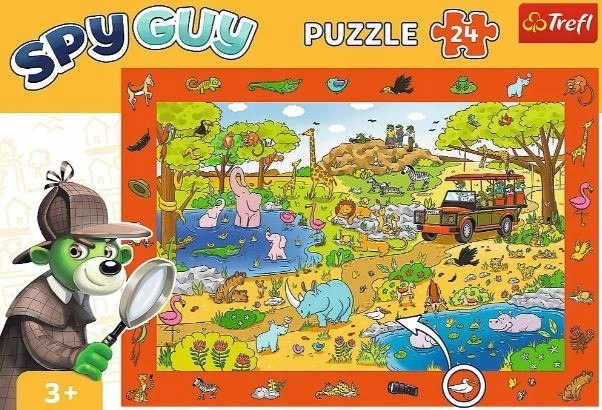 Puzzle 24 Obserwacyjne - Spy Guy Safari TREFL (3)