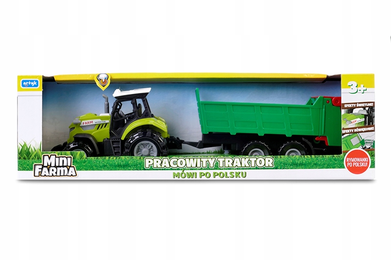 Mini farma Traktor z przyczepą (4)