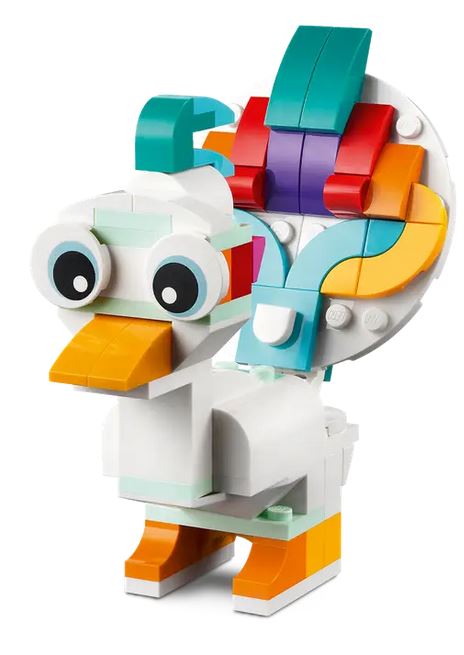 LEGO CREATOR 3w1 - MAGICZNY JEDNOROŻEC - KONIK MORSKI PAW - LEGO 31140 (4)