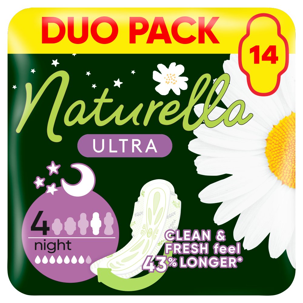 Naturella Ultra Night Rozmiar 4 Podpaski ze skrzydełkami × 14 (2)