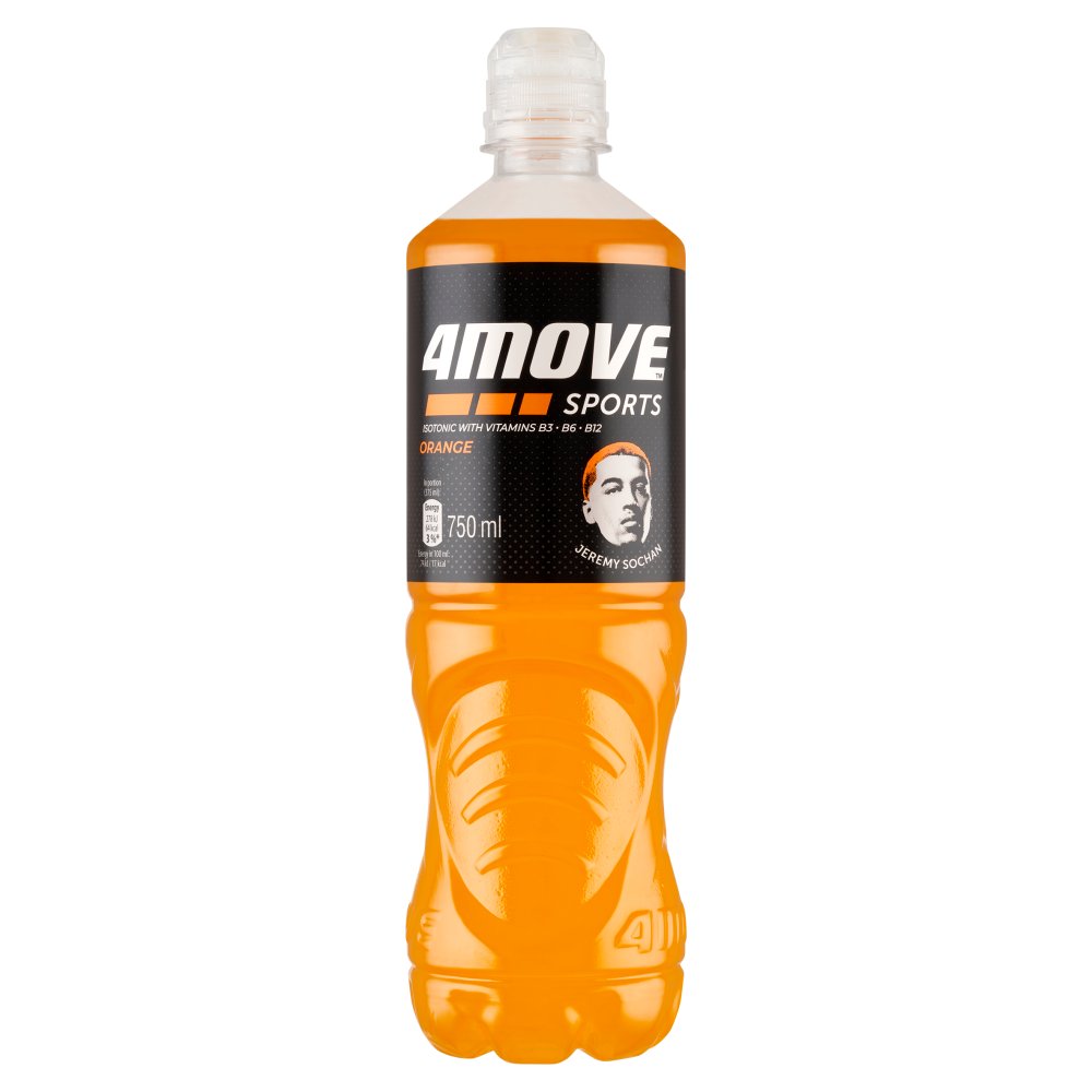 4Move Napój izotoniczny niegazowany o smaku pomarańczowym 750 ml (1)