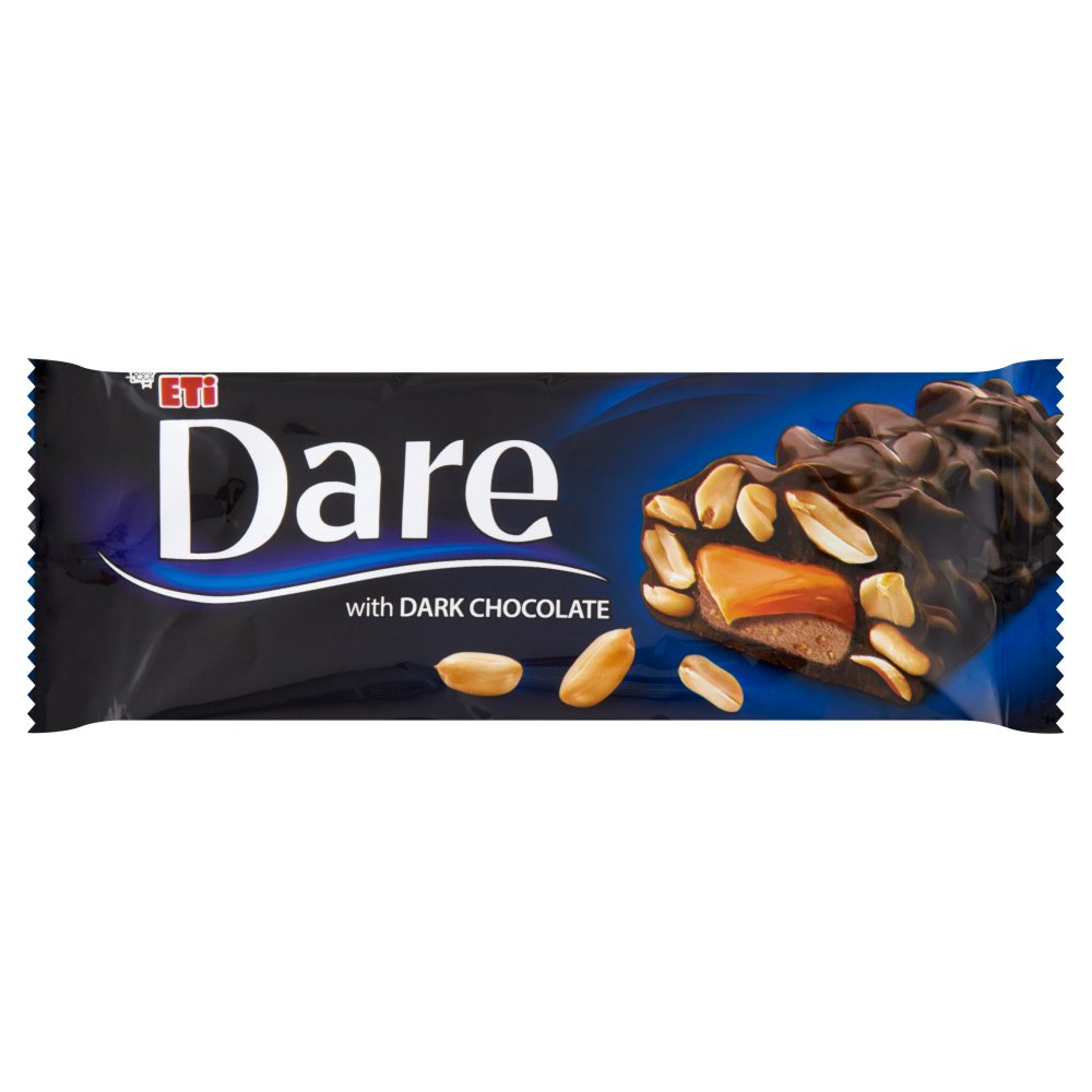 Eti Dare Baton nugatowy pokryty czekoladą deserową 45 g
