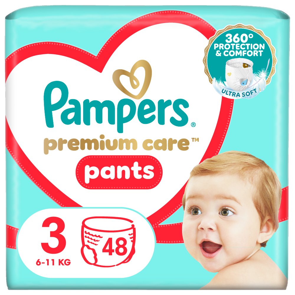 PAMPERS Premium Care Pants Pieluchomajtki rozmiar 3 (6-11 kg) (2)