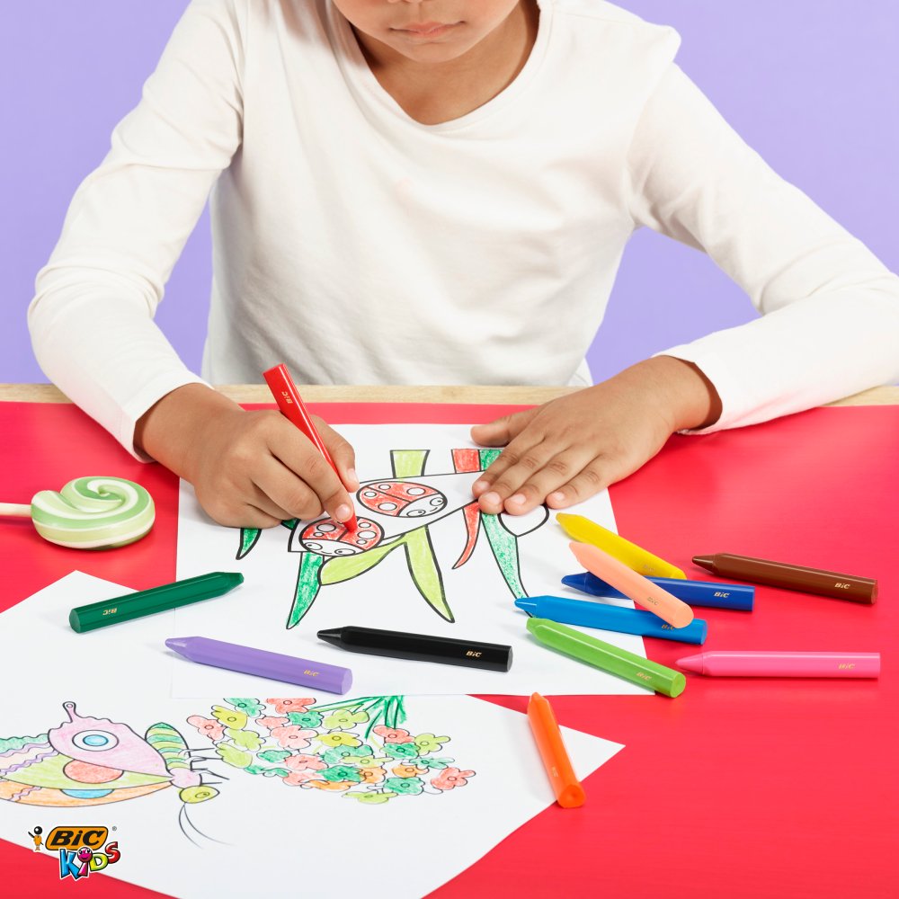 BIC KIDS Plastidecor Triangle Trójkątne kredki świecowe (2)