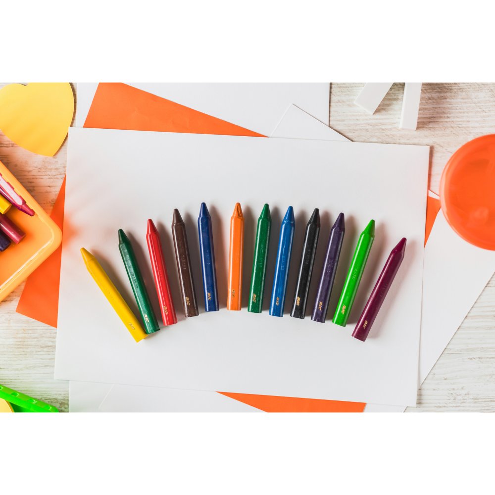 BIC KIDS Plastidecor Triangle Trójkątne kredki świecowe (3)