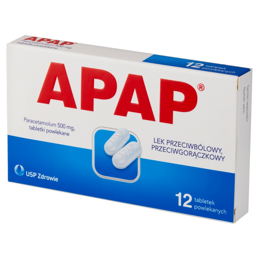 Apap Lek przeciwbólowy przeciwgorączkowy 12 sztuk (2)