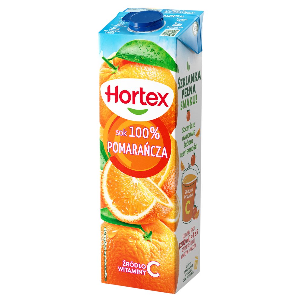 Hortex Sok 100% pomarańcza 1l