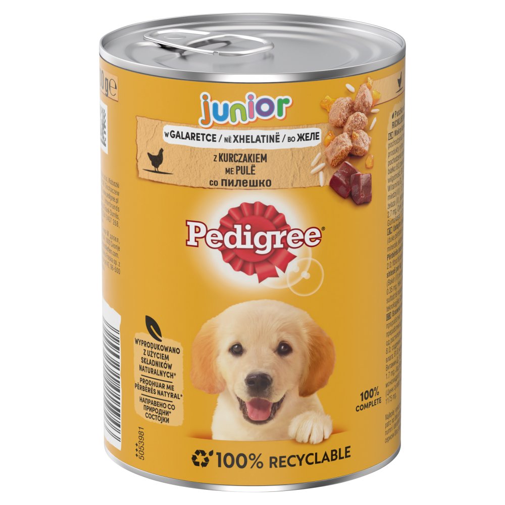 Pedigree Junior z kurczakiem w galaretce Karma pełnoporcjowa 400g (1)
