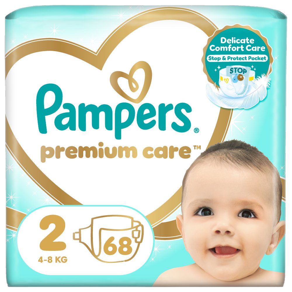 Pampers Premium Care, Rozmiar 2, 4-8kg (68 szt) (2)