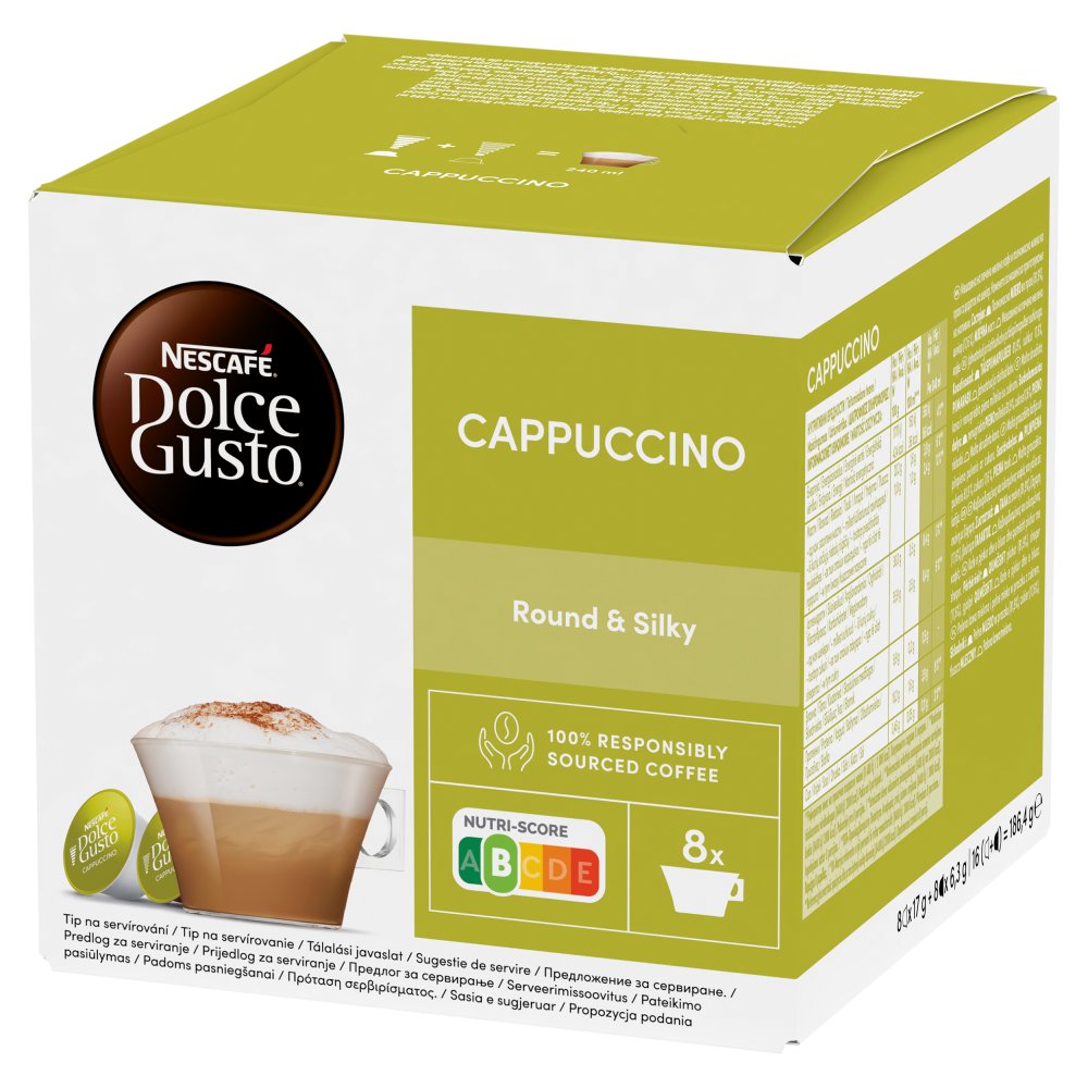 Nescafé Dolce Gusto Cappuccino Kawa w kapsułkach 186,4g (8x17g i 8x6,3g) (6)