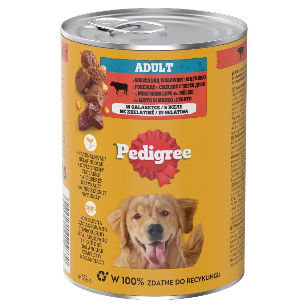 Pedigree z wołowiną w galaretce Karma pełnoporcjowa 400g