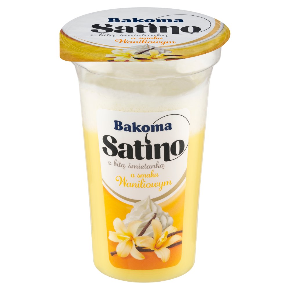 Bakoma Satino Deser o smaku waniliowym z bitą śmietanką 170g (2)