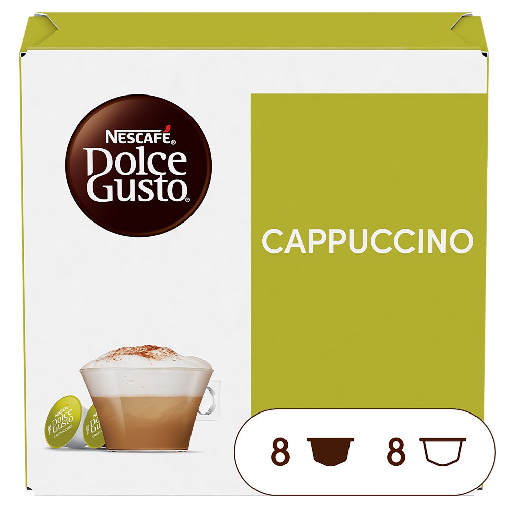 Nescafé Dolce Gusto Cappuccino Kawa w kapsułkach 186,4g (8x17g i 8x6,3g) (2)