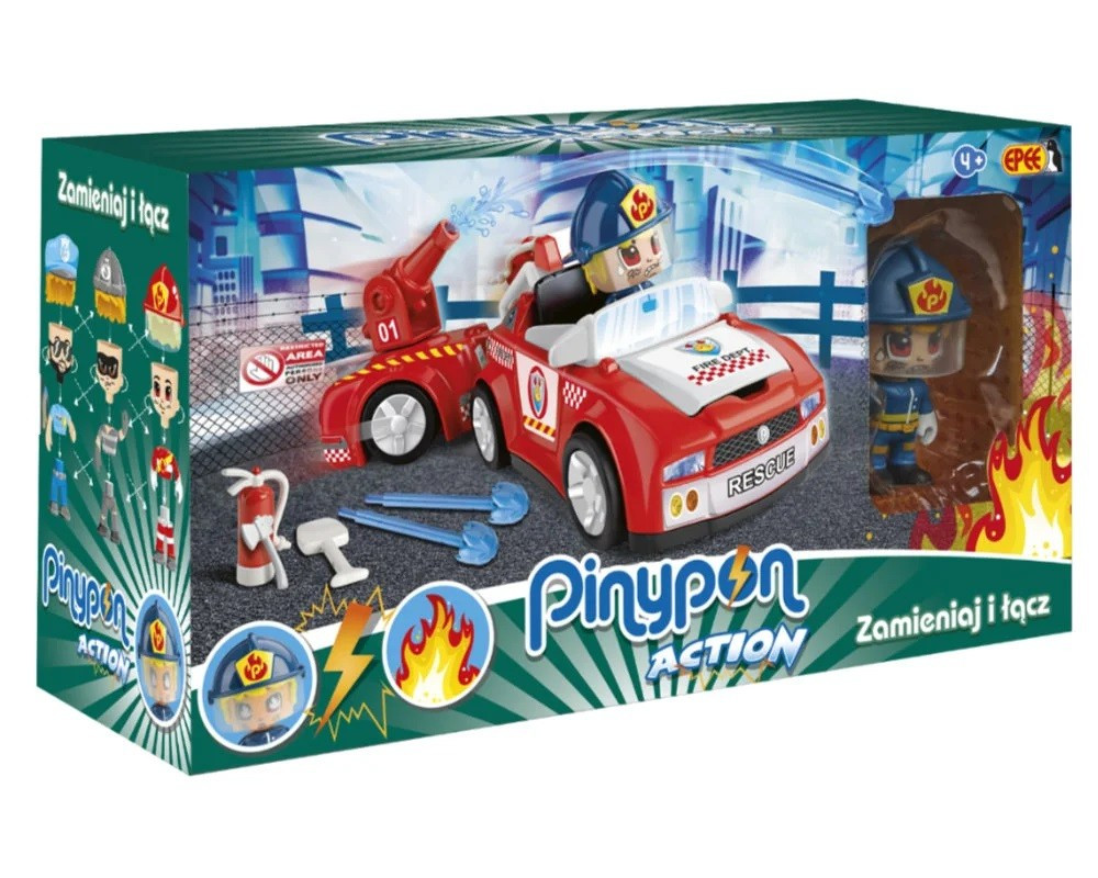 PinyPon Action Zestaw pojazd Straż pożarna PinyPon Action Zestaw pojazd Straż pożarna