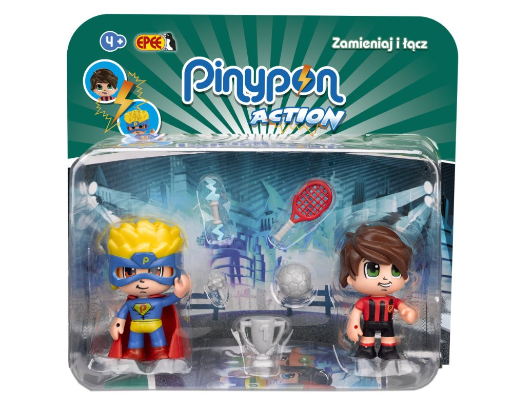 Figurki PinyPon Action 2pack Piłkarz Superbohater Figurki PinyPon Action 2pack Piłkarz Superbohater