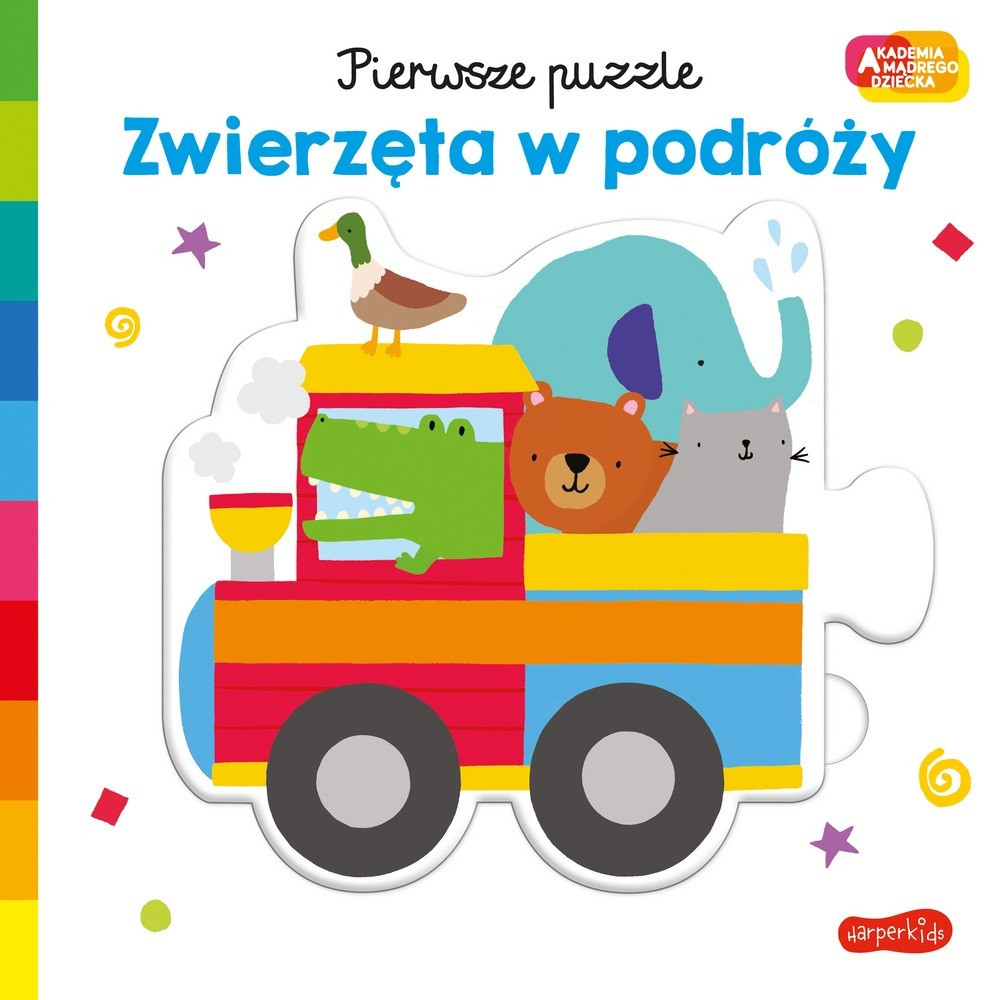 Książeczka Akademia Mądrego Dziecka. Pierwsze puzzle. Zwierzęta w podróży Książeczka Akademia Mądrego Dziecka. Pierwsze puzzle. Zwierzęta w podróży