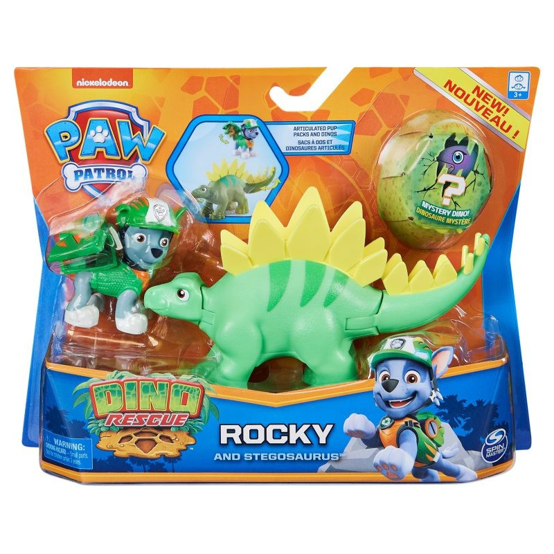 Zestaw figurek Akcji Psi Patrol Dino Rescue Rocky Zestaw figurek Akcji Psi Patrol Dino Rescue Rocky